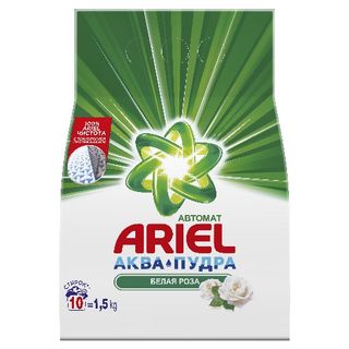 არიელი 1.5 კგ თეთრი ვარდის სურნელით სარეცხი ფხვნილი/8001090767103