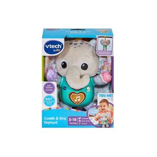ჩვილის სათამაშო სპილო ხმოვანი Cuddle & Sing Elephant Baby VTech-407317