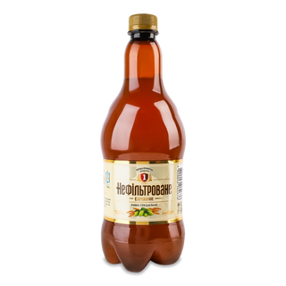 Пиво «Перша приватна броварня» «Бочкове» світле нефільтроване 0,9л