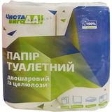 Папір туалетний ЧИСТА ВИГОДА! 2-х шаровий 8 шт
