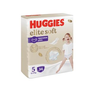 Huggies - ტრუსი ელიტ სოფტი #5 - 34 ც