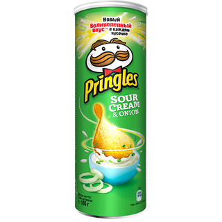 Чіпси Pringles Сметана-цибуля 165г
