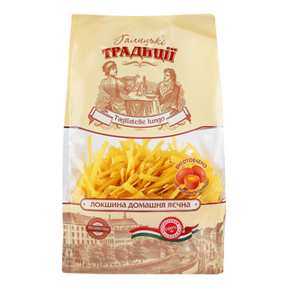 Макарони Галицькі Традиції Локшина дом. яєчна 400г
