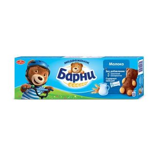 БИСКВИТ МЕДВЕЖОНОК БАРНИ С МОЛОЧНОЙ НАЧИНКОЙ 150ГР