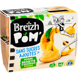 Пюре фруктове Breizh Pom Яблуко-груша без доданого цукру 4 шт по 100 г