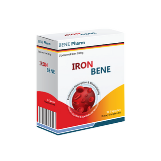 ბენე აირონი ლიპოსომური რკინა კაფსულა #30 0 iron bene caps #30