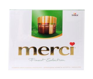 Մերսի Շոկոլադե կոնֆետների հավաքածու Նուշով 250գ