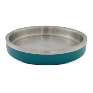 Миска ArjanImpex Shallow Double металева подвійна стінка зелена 480 мл