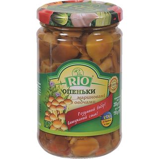 Гриби Pio Опеньки 250 г скл. марин. з овочами