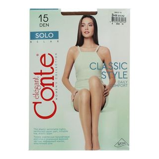 Զուգագուլպա բրոնզագույն «Conte Elegant Solo 15 Den N3»
