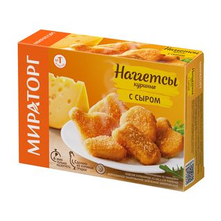 Наггетсы Мираторг куриные с сыром 250 г