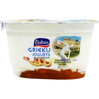 Йогурт Baltais Грецький з персиком 160 г