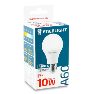 Лампа світлодіодна Enerlight A60 10 Вт 4100K E27 шт