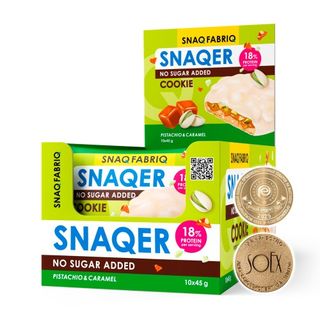 SNAQ FABRIQ "SNAQER" ფისტის და კარამელის ორცხობილა 45 გრ.