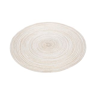 დასაფენი/Round Braided Placemat (Beige)