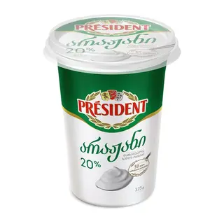 პრეზიდენტი არაჟანი 20% 325 გ.