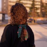 თმის სამაგრი მწვანე