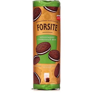 ПЕЧЕНЬЕ САХАРНОЕ FORSITE СЭНДВИЧ ШОК-СЛИВОЧНЫЙ 200ГР