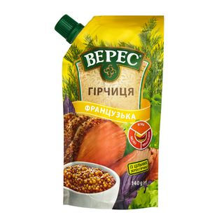 Гірчиця ВЕРЕС Французька д/п / 130г / 24