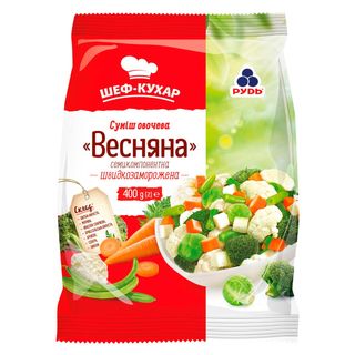 Заморожена суміш ШЕФ-КУХАР весняна 7-компонентна / 400г /20