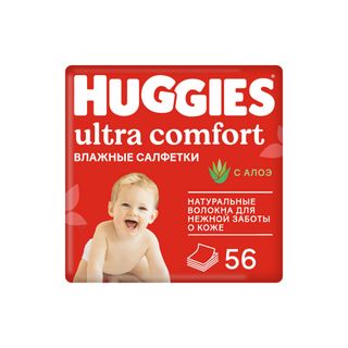 Влажные салфетки Huggies Ultra Comfort 56 шт