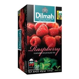 შავი ჩაი/დილმა/ჟოლოს არომატით პრემიუმი/ 12*200გრ (100 ინდ. შეფუთული პაკეტი)