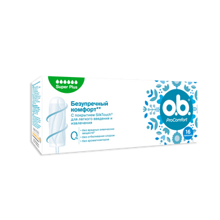 Тампони O.b. ProComfort супер плюс 16шт/уп