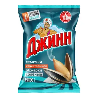 Семечки Джинн солнечный великан с солью 200 г