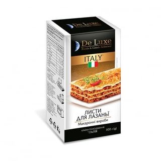 Мак.вир. 0,5 кг De Luxe Foods&Goods Selected листи для лазаньї
