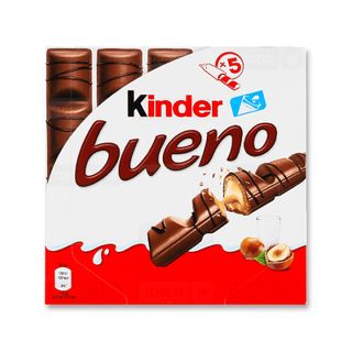 Вафлі Kinder Bueno із молочно-горіховою начинкою покриті молочним шоколадом 107.5г