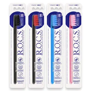 როქსი - კბ/ჯაგრისი Smart საშუალო 142 R.O.C.S. Toothbrush model. medium 0142
