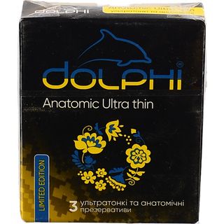Презервативи Dolphi анатомічні надтонкі 3шт