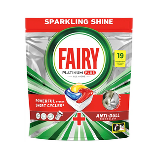 Капсули FAIRY для посудомийних машин Platinum Плюс Все в Одному Лимон 19 шт
