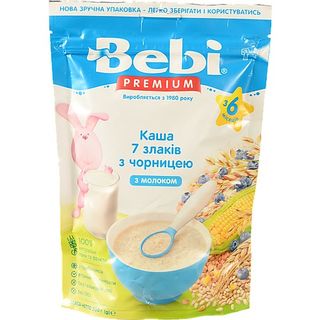 Каша Бебі 200г молочна 7злаків чорниця преміум