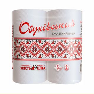 Папір Туалетний Обухівський 4шт