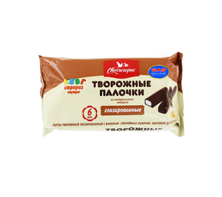 Պանրիկ՝ կաթնաշոռային, վանիլային համով «Свитлогорье» 180գ, յուղայնությունը՝ 23%