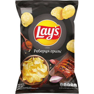 Чипси Лейс Реберця Гриль120г