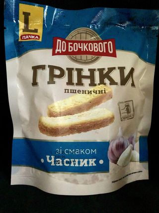 Грінки пшеничні зі смаком часник 120 г
