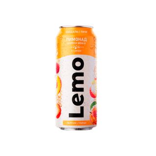 НАПИТОК LEMO ПЕРСИК\ЛИЧИ ГАЗИРОВАННЫЙ 0,45 Ж\Б