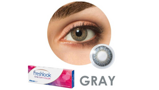 ფერადი ერთდღიანი ლინზა FRESHLOOK ONE DAY ნაცრისფერი #1