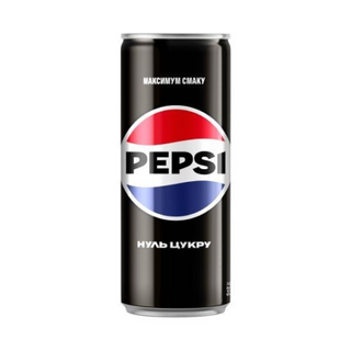 Напій б/а сильногазований безкалорійний Max Pepsi з/б 330мл.