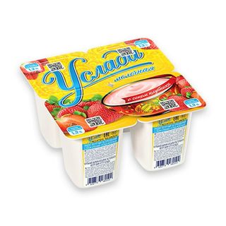 Йогурт Услада Молоч. Клубника 1,2% 95 Гр Ст