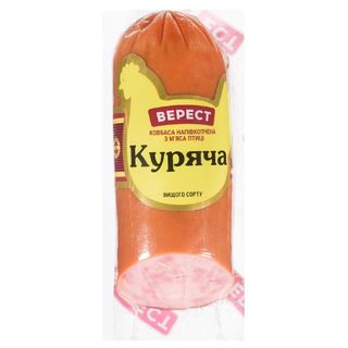 Ковбаса ваг. ВЕРЕСТ Куряча з м'яса птиці н/к в 100г.