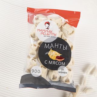 Манты с мясом (900г)