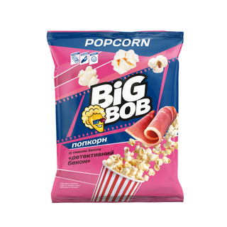 Попкорн Big Bob Детективний бекон зі смаком бекону 25г