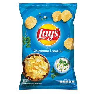 Lays Сметана-Зелень 120г (PL)