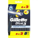 Станки для гоління одноразові Gillette Blue 3 Comfort Slalom 8 шт/уп