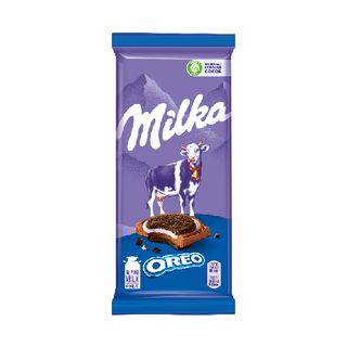 შოკოლადის ფილა MILKA "ორეო", 92გრ