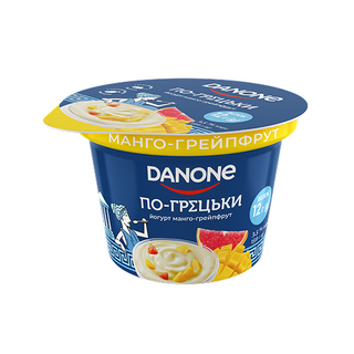 Йогурт Danone по-грецьки манго-грейпфрут 3,5% стакан 150г