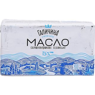 Масло Галичина 72,6% 180 г Селянське